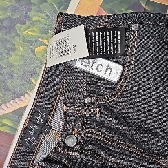 Baby Phat Straight Leg Black Jeans‎ Size 9 NWT - Picture 3 of 6